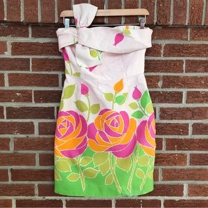 Kate Spade Pink and Green Floral Dress